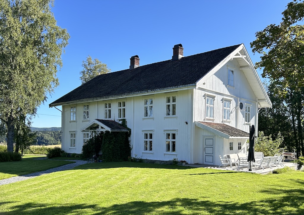 Nordic farmhouse in summer