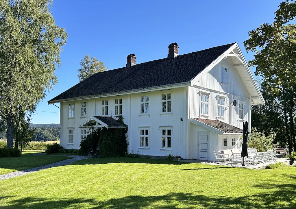 Nordic farmhouse in summer